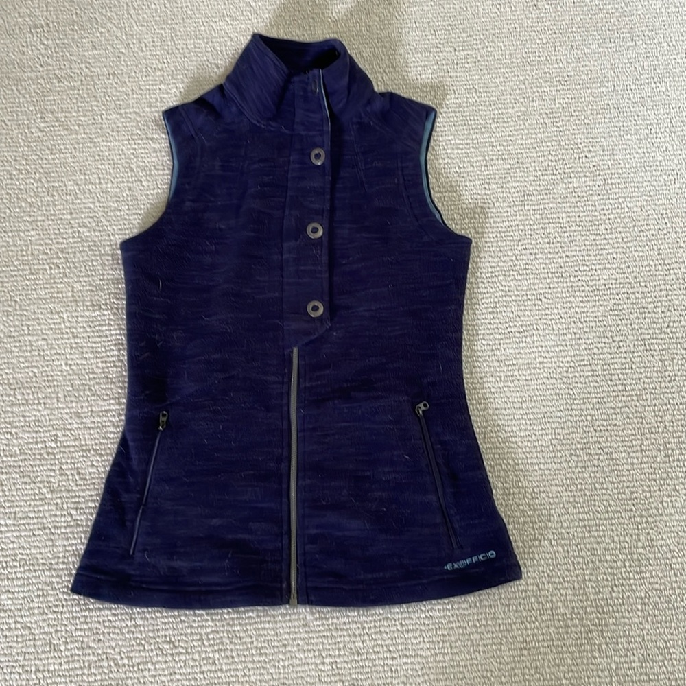 ExOfficio fleece zip up high neck vest